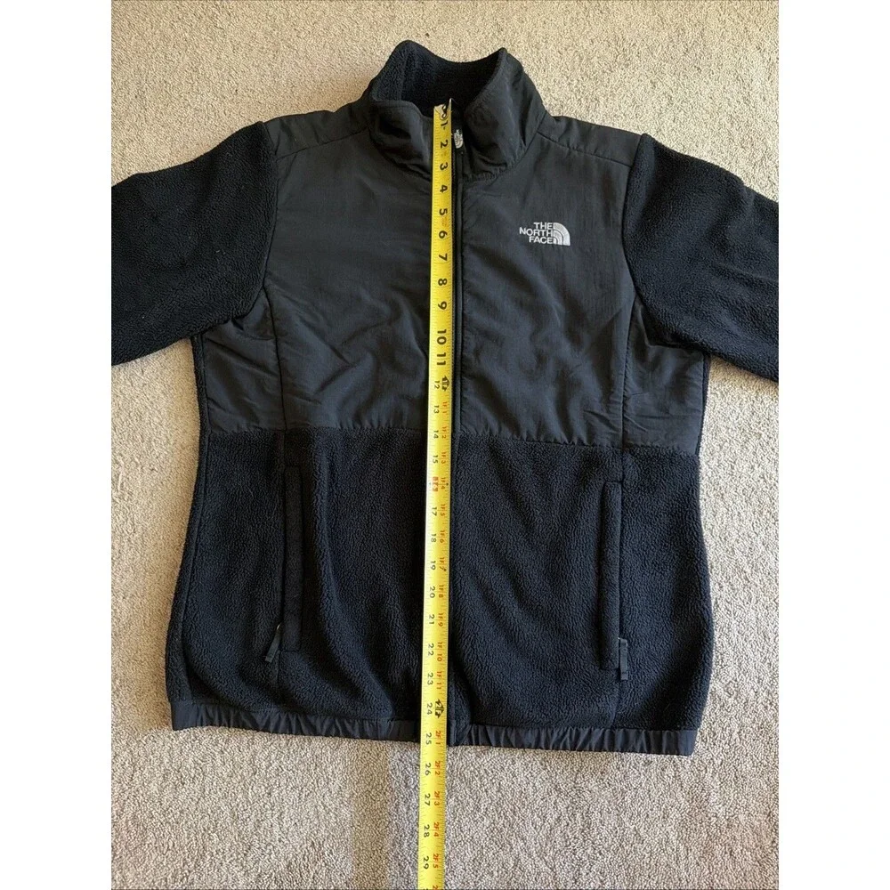 The North Face Denali Fleece Full Zip Jacket Girls Black Zipper Pockets XL